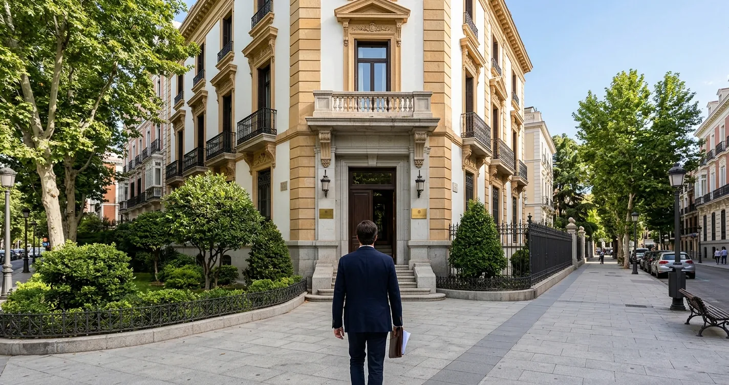 Consulado Argentino en Madrid - Edificio consular en la calle Pedro de Valdivia barrio El Viso